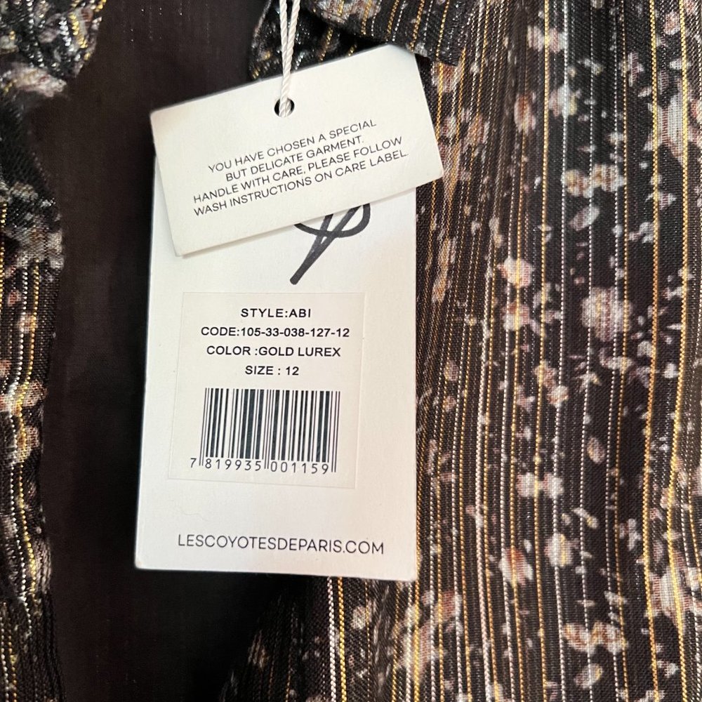 LES COYOTES DE PARIS Printed Knee-Length Dress size 12 - Picture 8 of 12